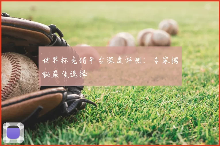 世界杯竞猜平台深度评测:专家揭秘最佳选择