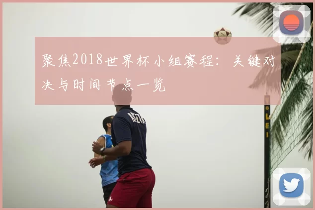 聚焦2018世界杯小组赛程：关键对决与时间节点一览